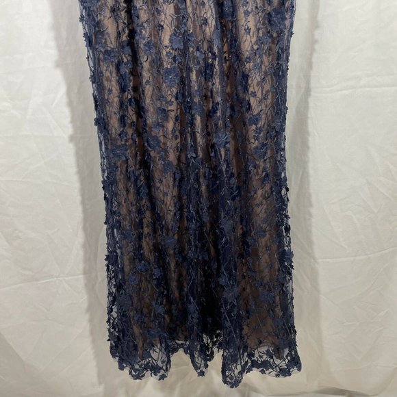 NEW $588 Tadashi Coriander Embroidered Tulle Gown - Picture 11 of 12